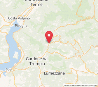 Map of Tavernole, Lombardy