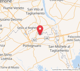 Map of Teglio Veneto, Veneto