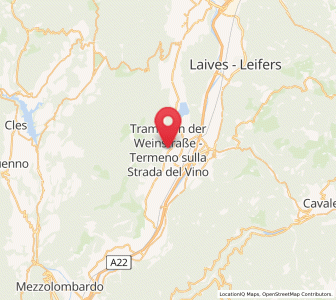 Map of Tramin an der Weinstrasse, Trentino-Alto Adige
