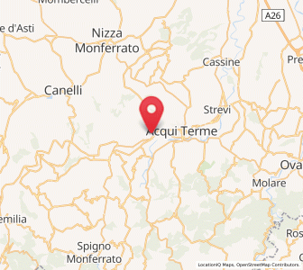 Map of Terzo, Piedmont