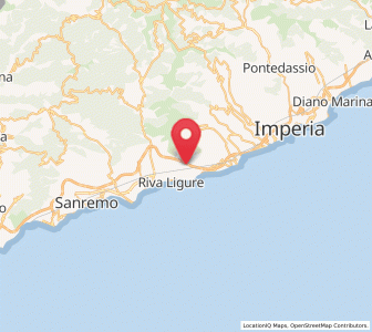 Map of Terzorio, Liguria