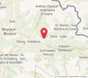 Map of Taisten, Trentino-Alto Adige
