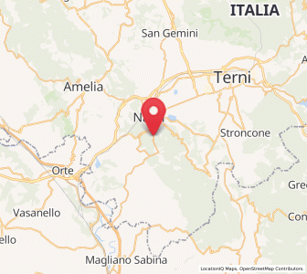 Map of Testaccio, Umbria