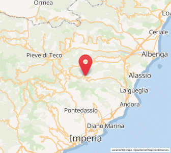 Map of Testico, Liguria