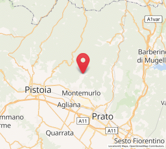 Map of Tobbiana, Tuscany