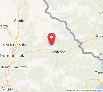 Map of Toceno, Piedmont