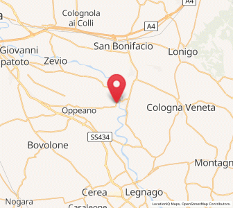 Map of Tombazosana, Veneto