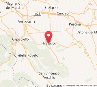 Map of Trasacco, Abruzzo