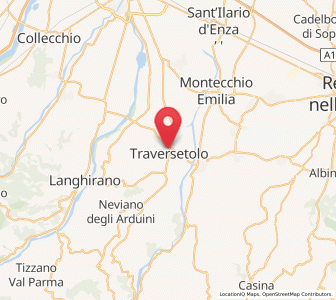 Map of Traversetolo, Emilia-Romagna