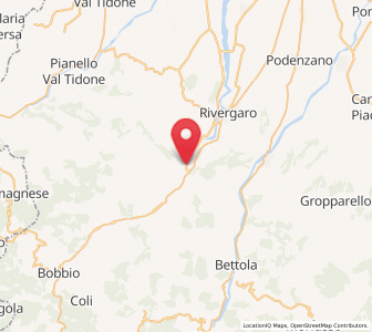 Map of Travo, Emilia-Romagna