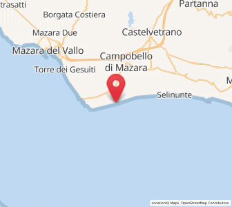 Map of Tre Fontane, Sicily