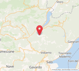 Map of Trebbio, Lombardy
