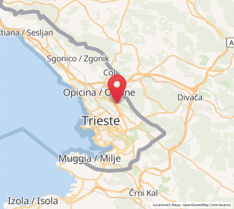 Map of Trebiciano, Friuli Venezia Giulia