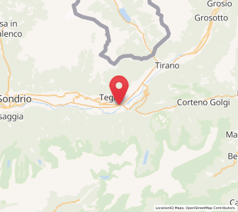 Map of Tresenda, Lombardy