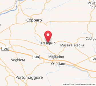 Map of Tresigallo-Final di Rero, Emilia-Romagna