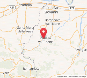 Map of Trevozzo, Emilia-Romagna