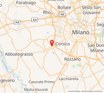 Map of Trezzano sul Naviglio, Lombardy