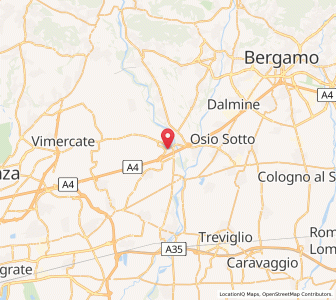 Map of Trezzo sull'Adda, Lombardy