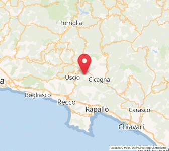 Map of Tribogna, Liguria