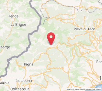 Map of Triora, Liguria