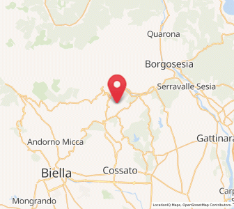 Map of Trivero, Piedmont