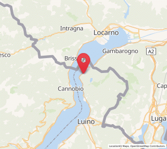 Map of Tronzano Lago Maggiore, Lombardy