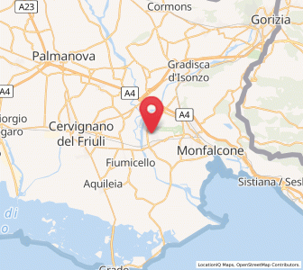 Map of Turriaco, Friuli Venezia Giulia