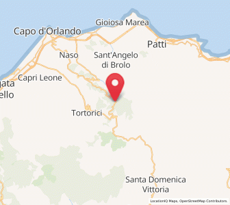 Map of Ucria, Sicily