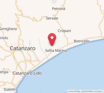 Map of Uria, Calabria