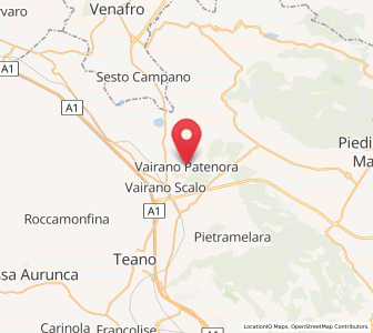 Map of Vairano-Patenora, Campania