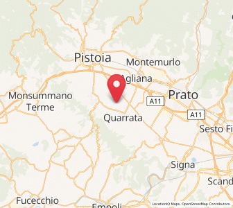 Map of Valenzatico, Tuscany