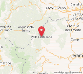 Map of Valle Castellana, Abruzzo