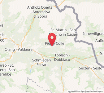 Map of Gsieser Tal, Trentino-Alto Adige