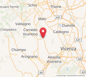 Map of Valle, Veneto