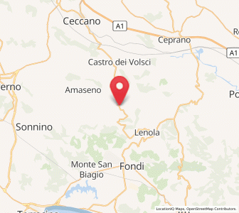 Map of Vallecorsa, Lazio