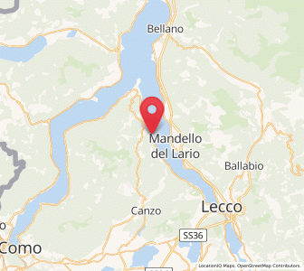 Map of Oliveto Lario, Lombardy