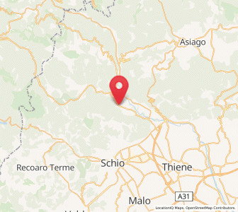 Map of Velo d'Astico, Veneto
