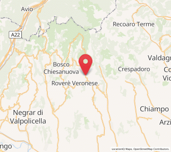 Map of Velo Veronese, Veneto