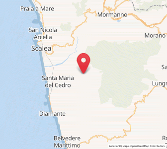 Map of Verbicaro, Calabria