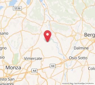Map of Verderio Superiore, Lombardy