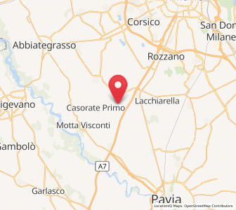 Map of Vernate, Lombardy
