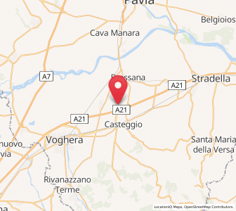 Map of Verretto, Lombardy