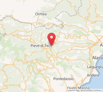 Map of Vessalico, Liguria