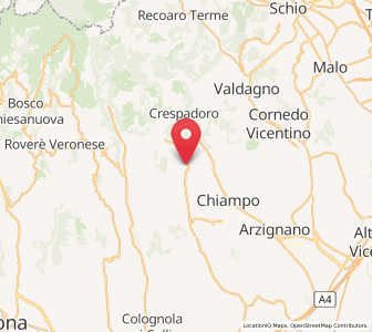 Map of Vestenanova, Veneto