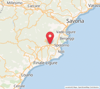 Map of Vezzi Portio, Liguria
