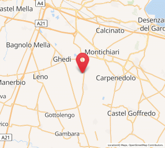 Map of Viadana, Lombardy