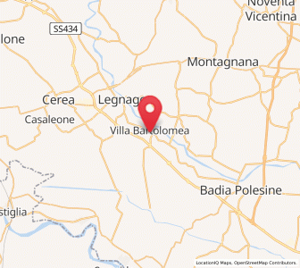 Map of Villa Bartolomea, Veneto