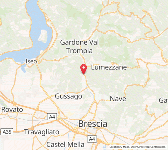 Map of Villa Carcina, Lombardy