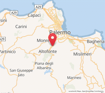 Map of Villa Ciambra, Sicily