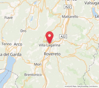Map of Villa Lagarina, Trentino-Alto Adige